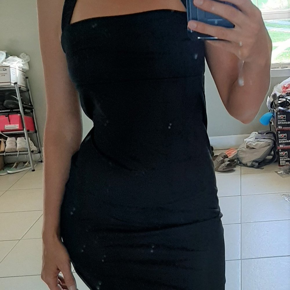NWT Elegant Black Dress Soft - Picture 5 of 6